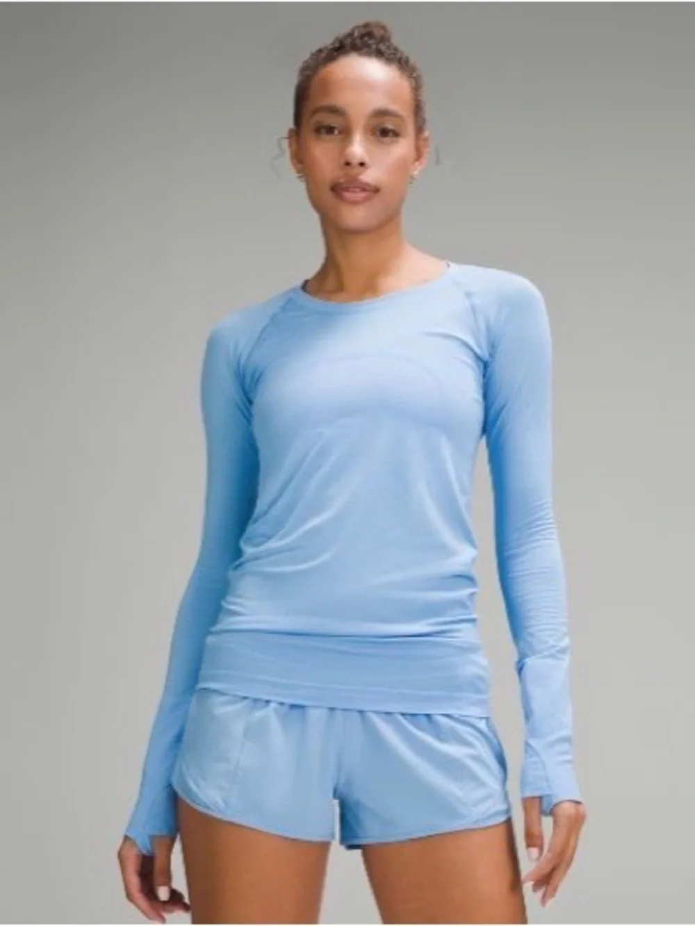 Lululemon Swiftly Tech Hip Length Aero Blue Size 6